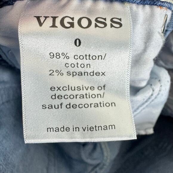 VIGOSS Slim Boot Cotton Medium Wash Low Rise Jeans Size 0 - Picture 6 of 7